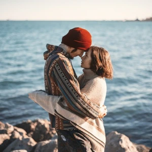 Couple - giving each other attention and focus
