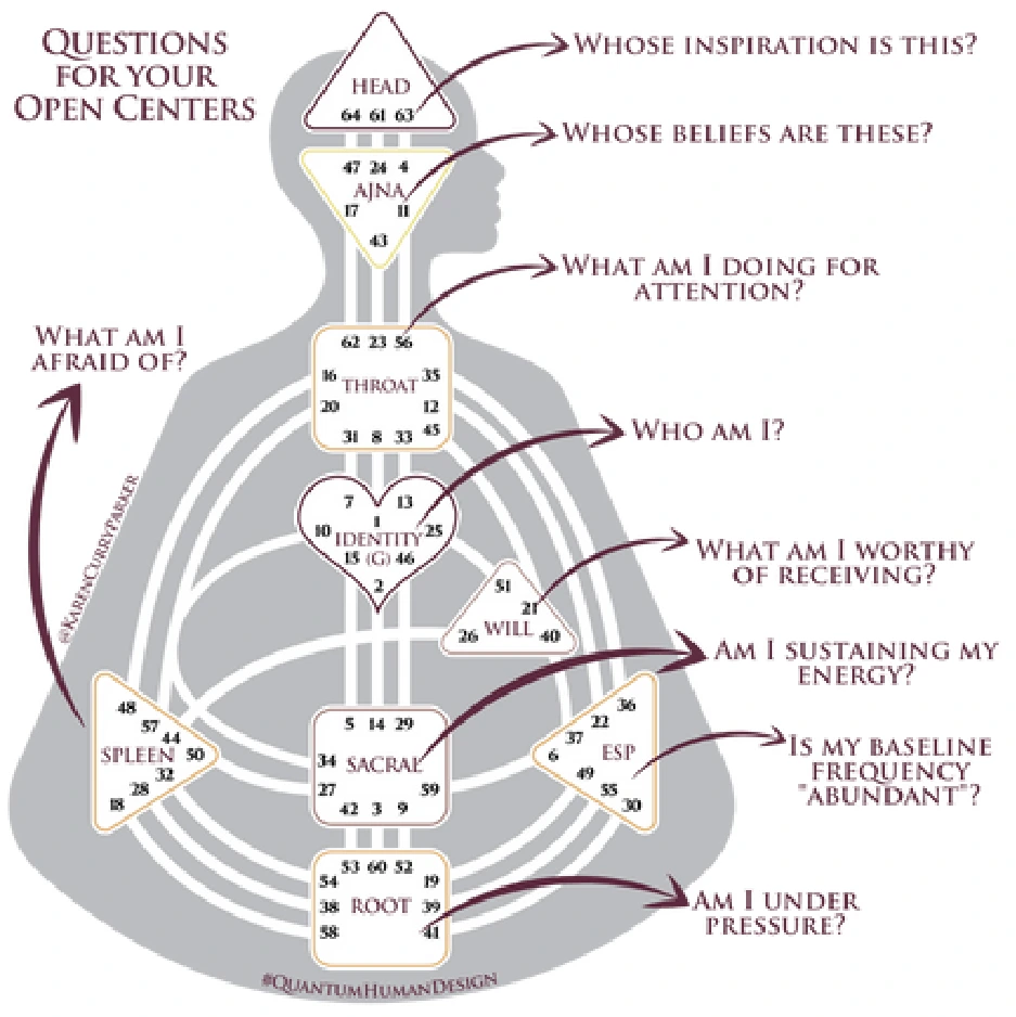Open Centers in Human Design