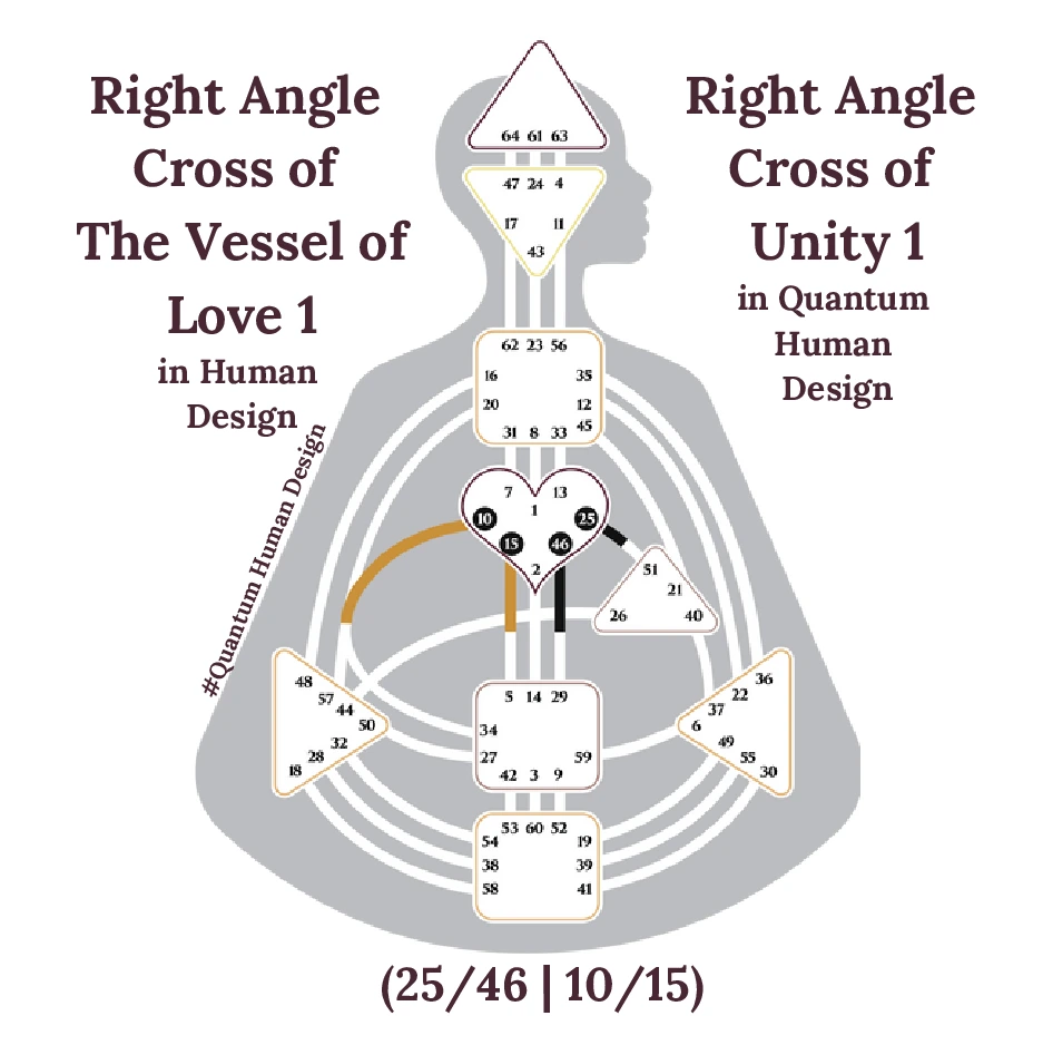 Right Angle Cross of the Vessel of Love 1 in Human Design 